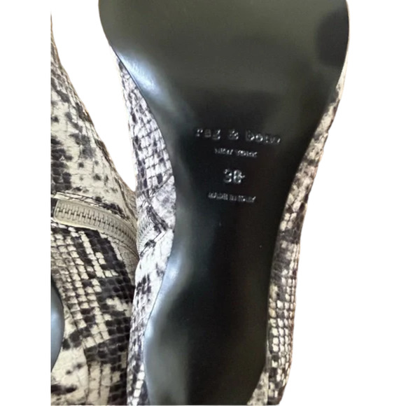 (60% OFF) NIB RAG & BONE Beha Stiletto Heel Leather Ankle Boot 8 MSRP $615 - Picture 8 of 12